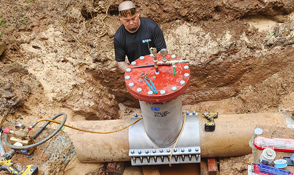Reservoir Serve Preserved During Emergency Leak Repair